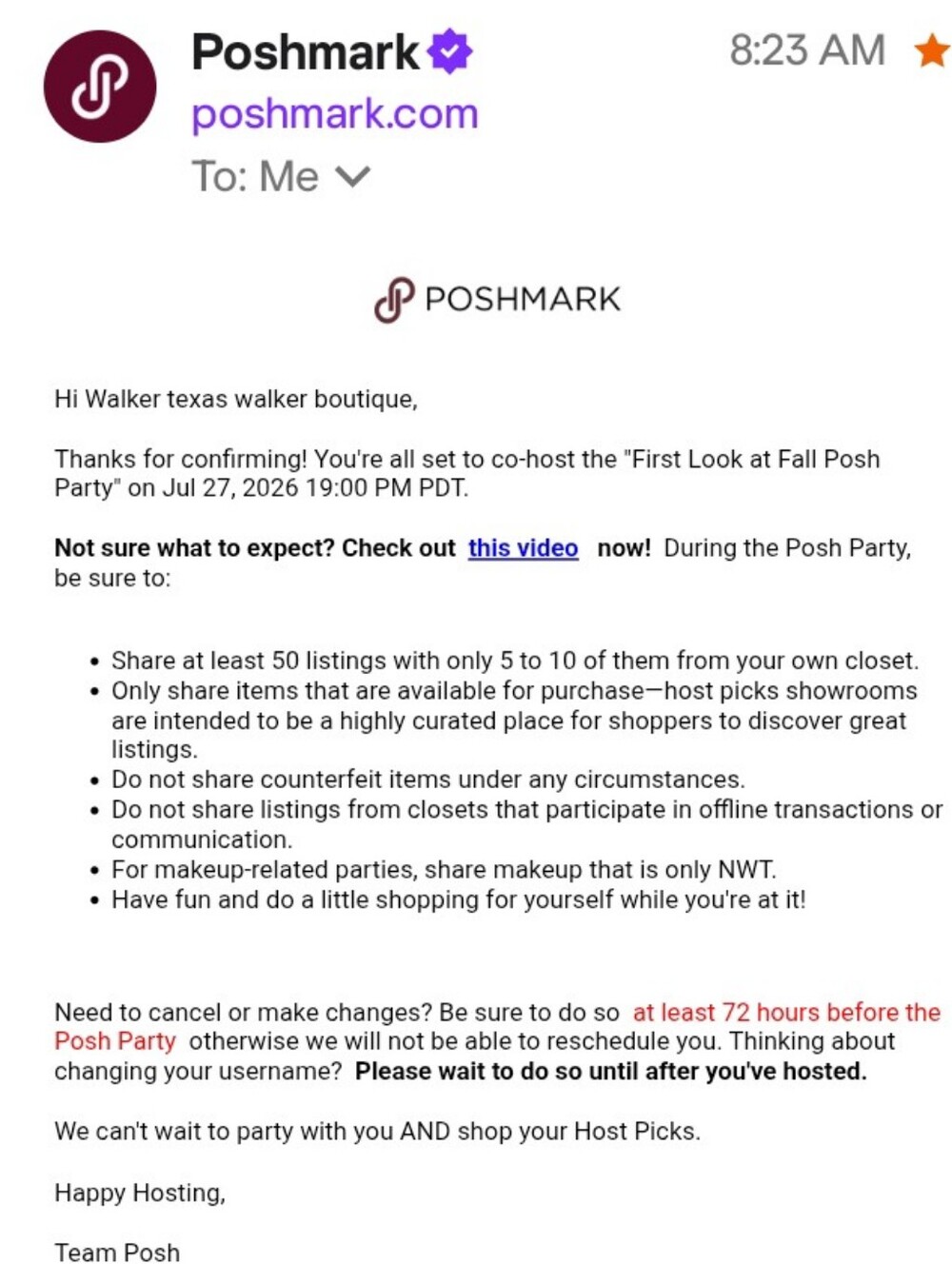 THANK YOU!!7/27 9pm Central- Hosting First Look @Fall Posh Party! - Picture 4 of 9